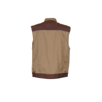 Planam Highline Arbeitsweste khaki/braun/zink XS