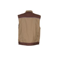 Planam Highline Arbeitsweste khaki/braun/zink XS