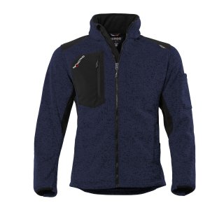 Qualitex Strick-Fleecejacke "protectano" navy XS