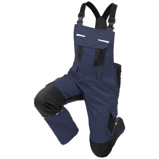 Qualitext Latzhose "iND" blau/schwarz 24