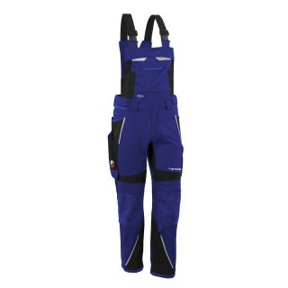 Grizzlyskin Latzhose "IRON" kornblau/schwarz S42