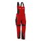 Grizzlyskin Latzhose "IRON" rot/schwarz S42