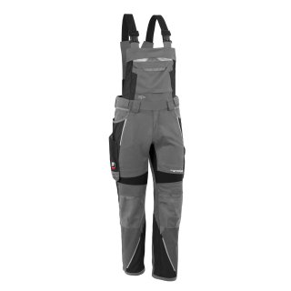 Grizzlyskin Latzhose "IRON" grau/schwarz S42