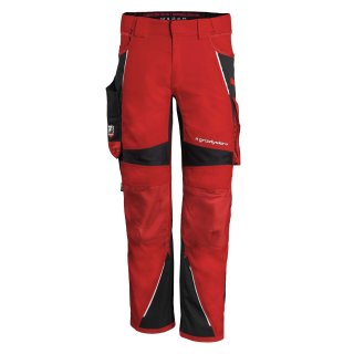 Grizzlyskin Bundhose "IRON" rot/schwarz S42