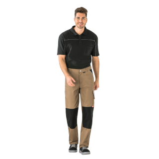 Planam Canvas 320 Bundhose khaki/schwarz 24