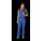 Planam Highline Damen Latzhose blau/marine/zink 34