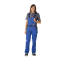 Planam Highline Damen Latzhose blau/marine/zink 34