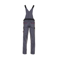 Planam Highline Damen Latzhose schiefer/schwarz/rot 34