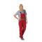 Planam Highline Damen Latzhose rot/schiefer/schwarz 34