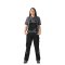 Planam Highline Damen Latzhose schwarz/schiefer/zink 34