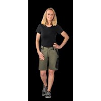 Planam Norit Damen Shorts oliv/schwarz XS