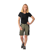 Planam Norit Damen Shorts oliv/schwarz XS