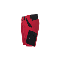 Planam Norit Damen Shorts rot/schwarz XS