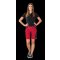 Planam Norit Damen Shorts rot/schwarz XS