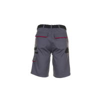 Planam Highline Shorts schiefer/schwarz/rot XS