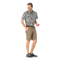 Planam Highline Shorts khaki/braun/zink XS