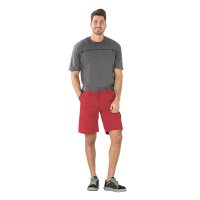 Planam Highline Shorts rot/schiefer/schwarz XS