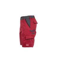 Planam Highline Shorts rot/schiefer/schwarz XS