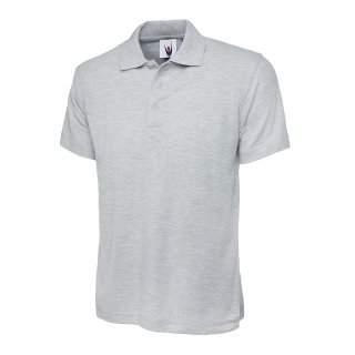 Active Poloshirt Grau-Meliert 2XL 200 g/m²