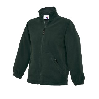 Kinder Classic Arbeits-Fleecejacke Flaschengrün 11/13 Jr. 300 g/m²