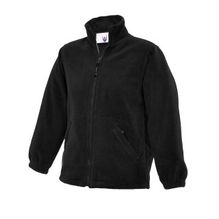 Kinder Classic Arbeits-Fleecejacke Schwarz 11/13 Jr. 300 g/m²