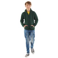 Kinder Classic Full Zip Arbeits-Kapuzen-Sweatshirt Flaschengrün 11/13 Jr. 300 g/m²