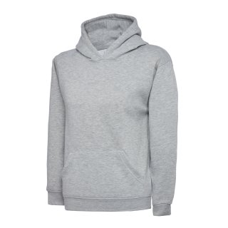 Kinder Classic Arbeits-Kapuzen-Sweatshirt Grau-Meliert 11/13 Jr. 300 g/m²