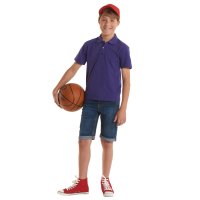 Kinder Classic Poloshirt Schwarz 11/13 Jr. 220 g/m²