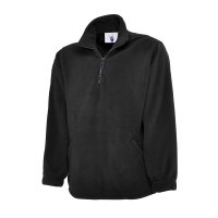 Classic 1/4 Zip Fleecejacke Schwarz 2XL 380 g/m²