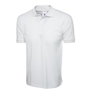 Classic Baumwoll-Poloshirt Weiß 2XL 220 g/m² 100 % Baumwolle