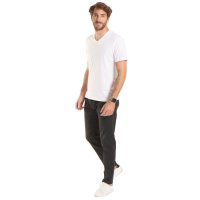 Classic T-Shirt V-Ausschnitt Grau-Meliert 2XL 180 g/m² 100 % Baumwolle