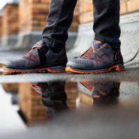 HAIX Wasserdichte Herren Freizeitschuhe "Connexis Go Gtx" 360001 Grau/Orange 39