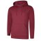 Deluxe Kapuzenpullover Maroon 2XL 280 g/m²