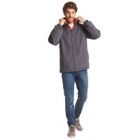 Deluxe Outdoorjacke Dunkelgrau/Orange 2XL 200 g/m² 100 % Polyester 5.000 mm Wassersäule