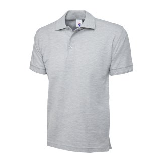 Heavyweight Poloshirt Grau-Meliert 2XL 250 g/m²