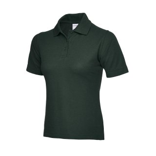 Damen Active Baumwoll-Poloshirt Flaschengrün 2XL 180 g/m² 100 & Baumwolle