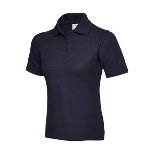 Damen Active Baumwoll-Poloshirt Marineblau 2XL 180 g/m² 100 & Baumwolle