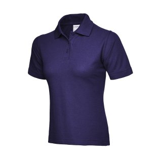 Damen Active Baumwoll-Poloshirt Purpur 2XL 180 g/m² 100 & Baumwolle