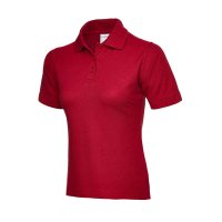 Damen Active Baumwoll-Poloshirt Rot 2XL 180 g/m² 100 & Baumwolle