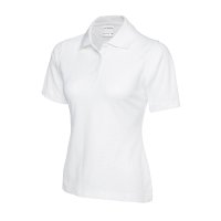 Damen Active Baumwoll-Poloshirt Weiß 2XL 180 g/m² 100 & Baumwolle