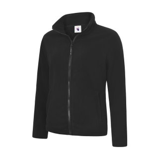 Damen Classic Full Zip Fleecejacke Schwarz 2XL 300 g/m² 100 % Polyester