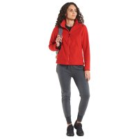 Damen Classic Full Zip Fleecejacke Rot 2XL 300 g/m² 100 % Polyester