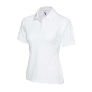 Damen Classic Poloshirt Weiß 2XL 220 g/m²