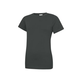 Damen Classic T-Shirt Anthrazit 2XL 180 g/m² 100 % Baumwolle