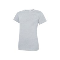 Damen Classic T-Shirt Grau-Meliert 2XL 180 g/m² 100 % Baumwolle