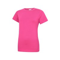 Damen Classic T-Shirt Hot Pink 2XL 180 g/m² 100 % Baumwolle