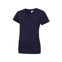 Damen Classic T-Shirt 180 g/m² 100 % Baumwolle V-Ausschnitt