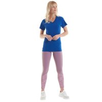 Damen Classic T-Shirt Hot Pink 2XL 180 g/m² 100 % Baumwolle V-Ausschnitt