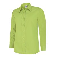 Damen Poplin Langarm Bluse 120 g/m² 65 % Polyester