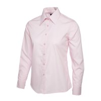 Damen Poplin Langarm Bluse 120 g/m² 65 % Polyester